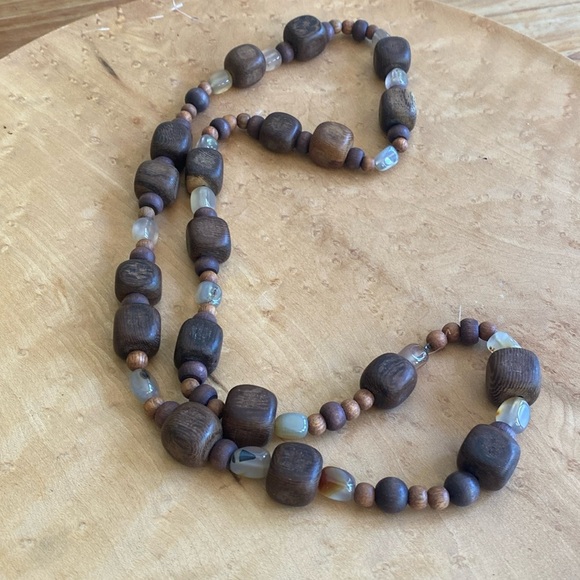 Jewelry - Beaded wood necklace